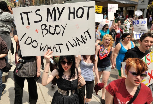 Women mobilise for first British SlutWalk rally The Independent The Independent