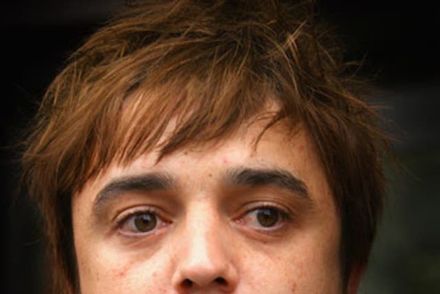 Musician Pete Doherty was jailed for six months today