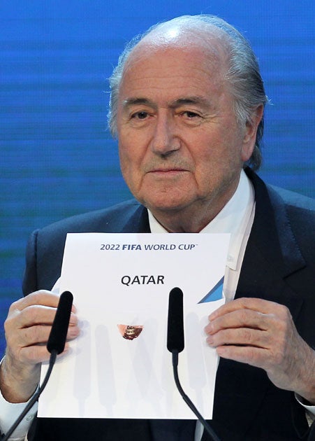 Qatar won the right to host the 2022 World Cup