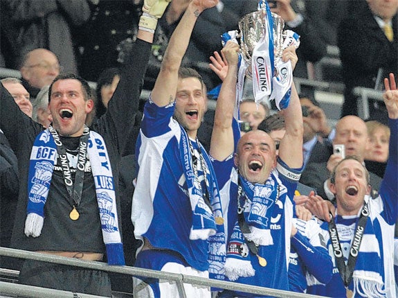 Birmingham are the current holders of the Carling Cup
