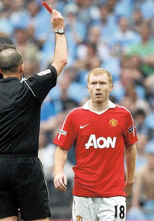 Scholes was renowned for his poor tackling ability