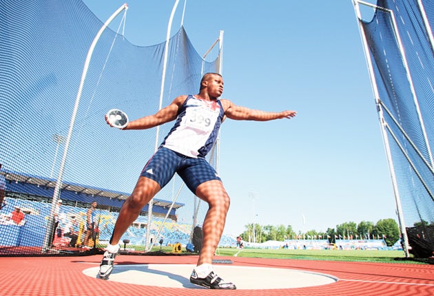 Okoye hopes to back up his British record throw with a gold medal at the European Under-23 Championships