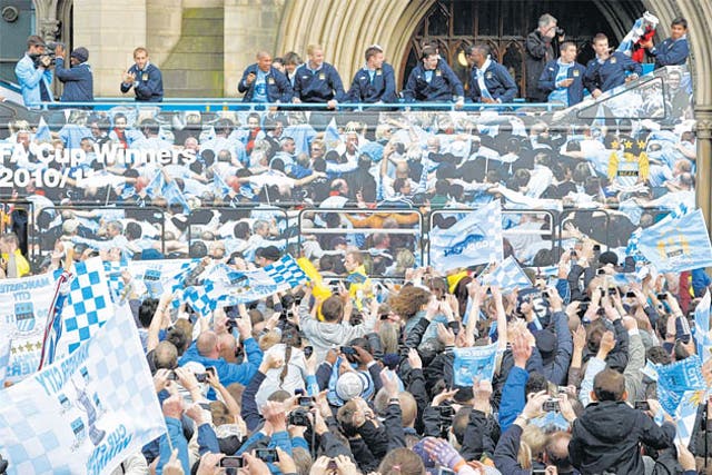 Manchester City celebrated success in this year's FA Cup