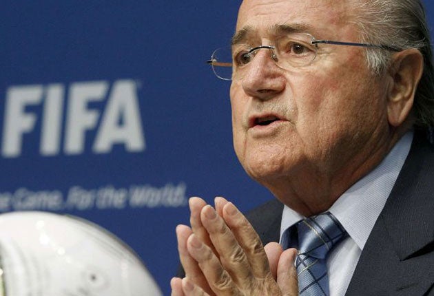 Sepp Blatter is free to stand unopposed in Wednesday's Fifa presidential election