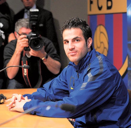 Fabregas has set his heart on a switch to Barcelona