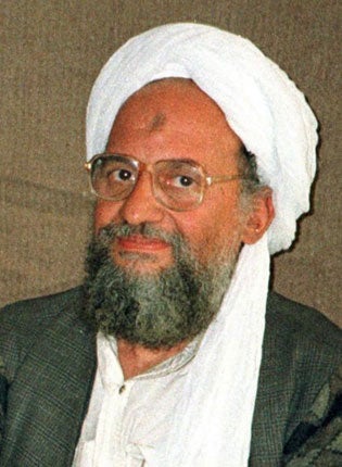 The head of Al-Qa'ida, Ayman al-Zawahr