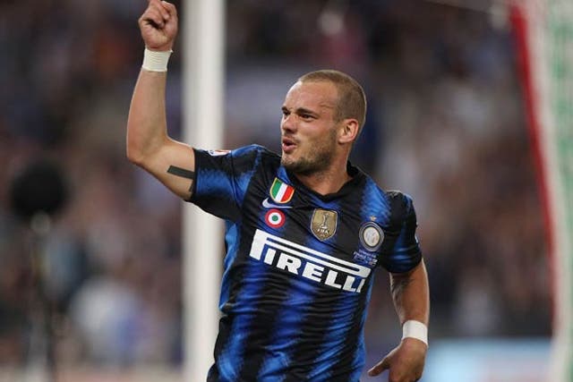 Sneijder has been strongly linked with a move to the Premier League