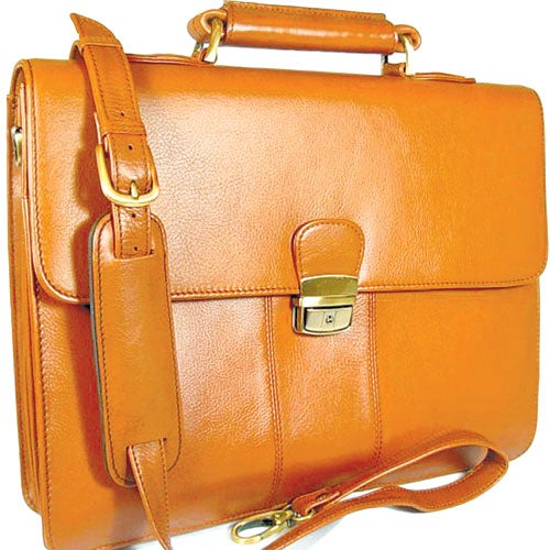 (1). Visconti Tuscan Brown<br/>
This brown leather briefcase, which has four zip compartments and a detachable strap, proves you don't need to spend a fortune to get a good-looking, high-quality briefcase.<br/>
£105, amazon.co.uk