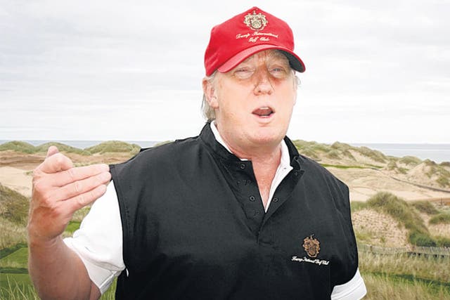 Donald Trump has told the Scottish Parliament that wind farms will destroy tourism
