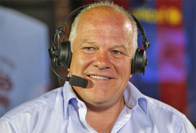 Andy Gray is set to commentate on Arsenal v Liverpool