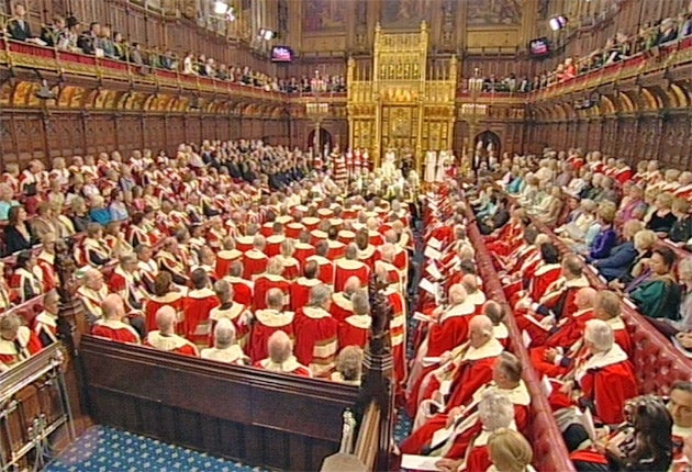 The Bill for reform of the upper house had suggested slashing the number of peers from nearly 800 to 300