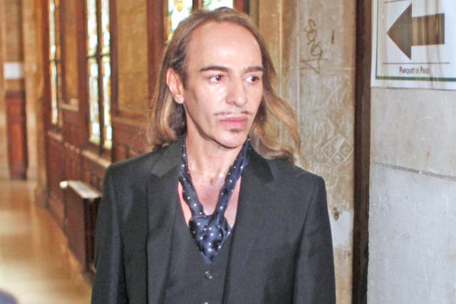 John Galliano at court after he was arrested in 2011