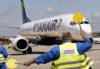 Budget airline Ryanair highlighted the pressure of rising fuel costs on the industry today after posting flat profits