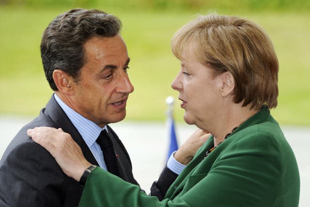 President Nicolas Sarkozy is due to hold a crisis meeting with the German Chancellor, Angela Merkel