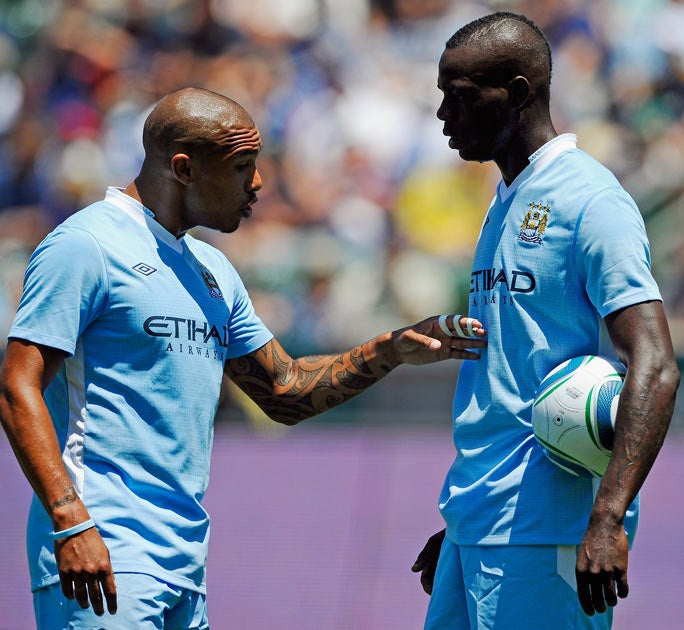 Balotelli was in trouble during the pre-season tour when he showed a lack of respect to LA Galaxy
