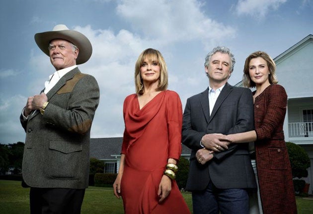 ‘Dallas’ was revived in 2012 with several stars of the original series including Patrick Duffy and Linda Grey as Bobby and Sue Ellen Ewing
