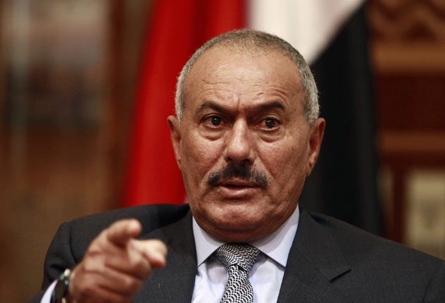 President Ali Abdullah Saleh returned today to the Yemeni capital