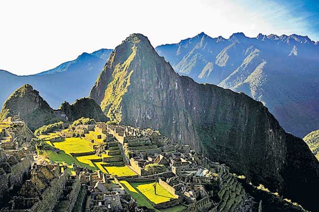 <p>The famous Incan site of Machu Picchu, Peru </p>