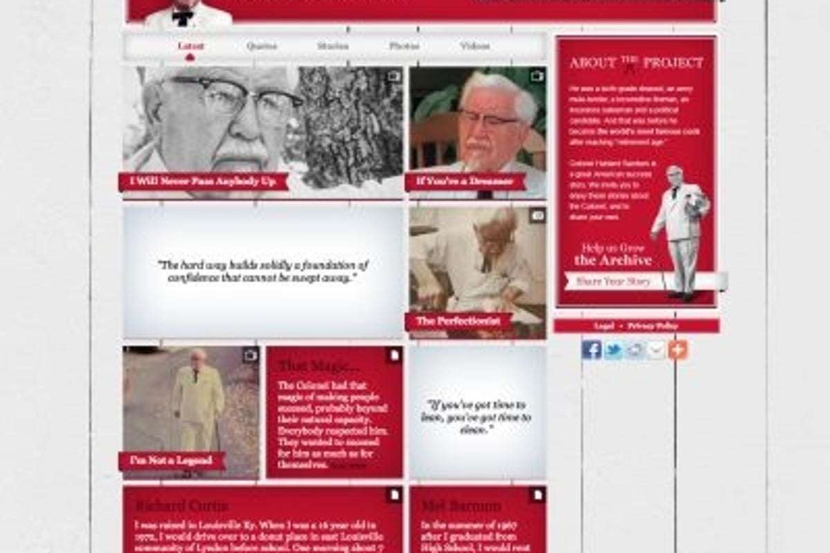 Website dedicated to Colonel Sanders tells story of his legacy | The ...