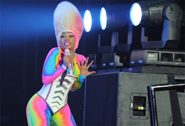 Freak talent: the hip-hop star Nicki Minaj has developed a flamboyant live performance style