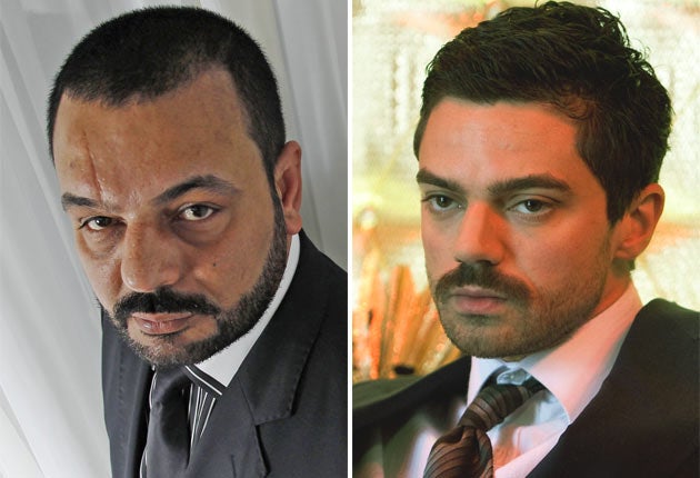Latif Yahia, the original 'double' and Dominic Cooper, playing Yahia