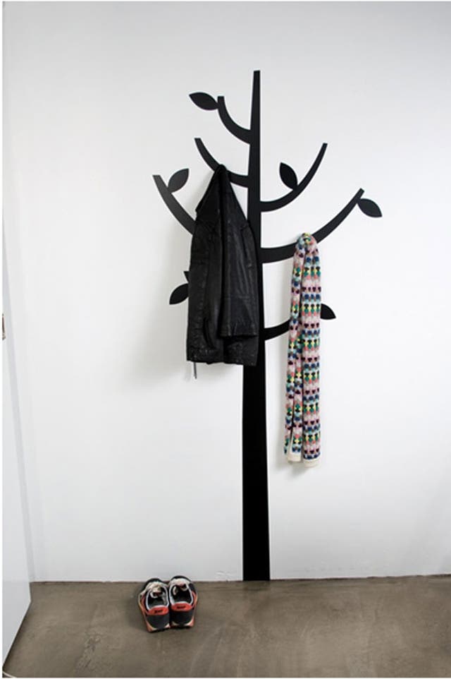 No room for a coat stand? Get a nestgoodies.co.uk Ferm Living 'tree' wall sticker with hooks