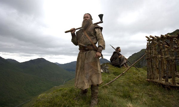 Axe to grind: A still from the ultra-violent Viking movie 'Valhalla Rising'