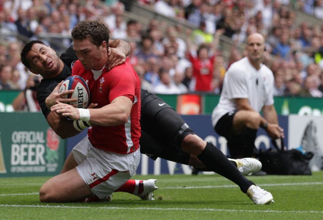 George North scored two tries for Wales