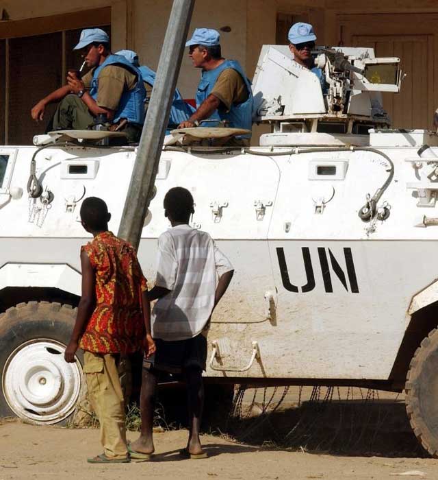 Boys in blue: In DR Congo in 2003