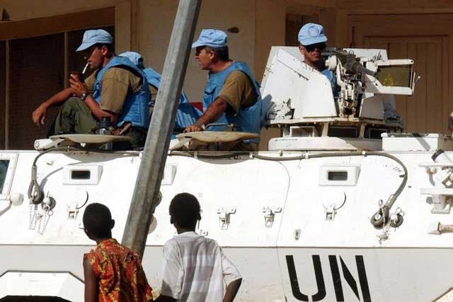 Boys in blue: In DR Congo in 2003