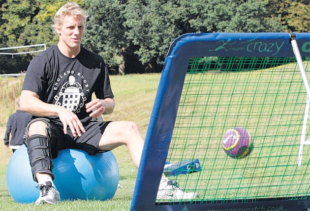 Lewis Moody in relaxed mood at a rehab session in Bagshot yesterday