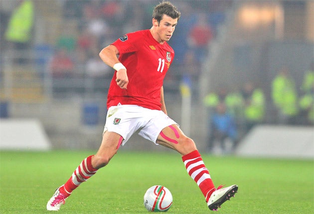 Tottenham winger Gareth Bale plays for Wales against Australia tonight