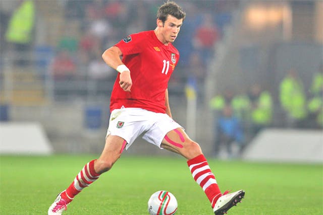 Tottenham winger Gareth Bale plays for Wales against Australia tonight