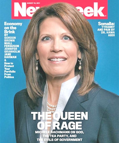 The National Organisation for Women accused Newsweek of casting a 'serious presidential candidate' as 'a nut job'