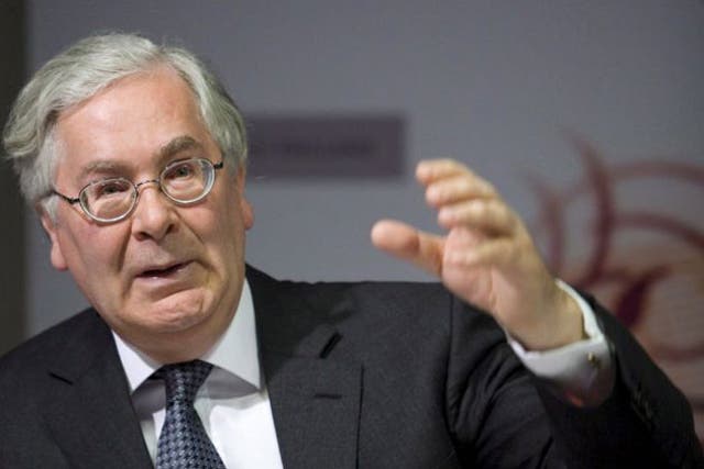 Sir Mervyn King blamed concerns over indebtedness in the eurozone and disappointing growth and fiscal policy in the US for a sharp downturn in the market mood