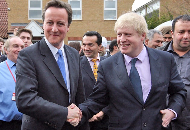 Clash of the Etonians: David Cameron and Boris Johnson