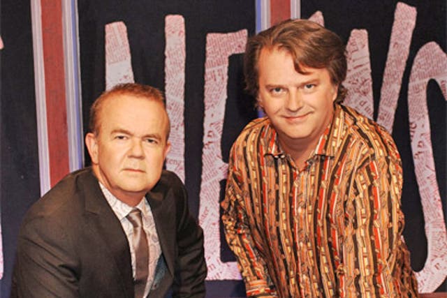 Ian Hislop and Paul Merton, team captains on 'Have I Got News for You'