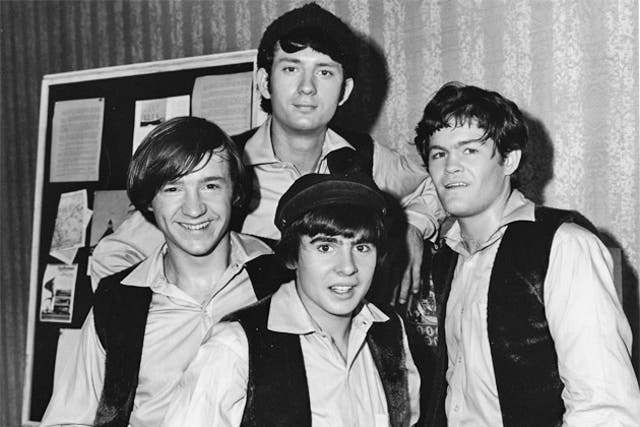 The Monkees in 1967: (from left) Peter Tork, Michael Nesmith, Davy Jones, Micky Dolenz