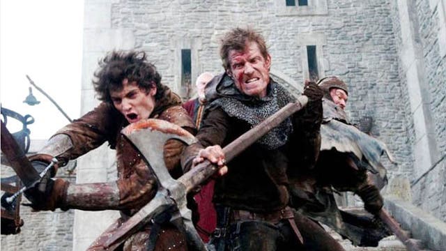 Medieval romp: Aneurin Barnard (left) makes his film debut this year in Ironclad