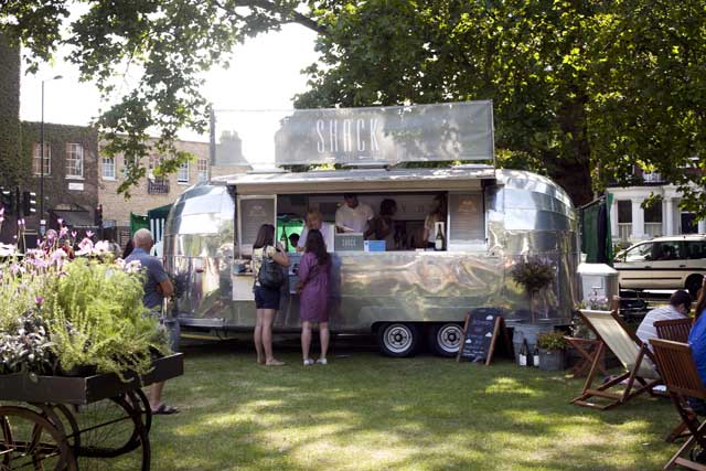 Silver lining: Skye serving at the Cloudy Bay Shack