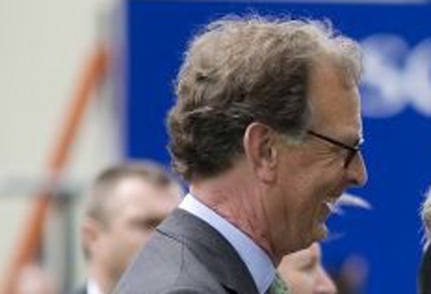 Bated Breath's trainer Roger Charlton at Royal Ascot earlier in the year