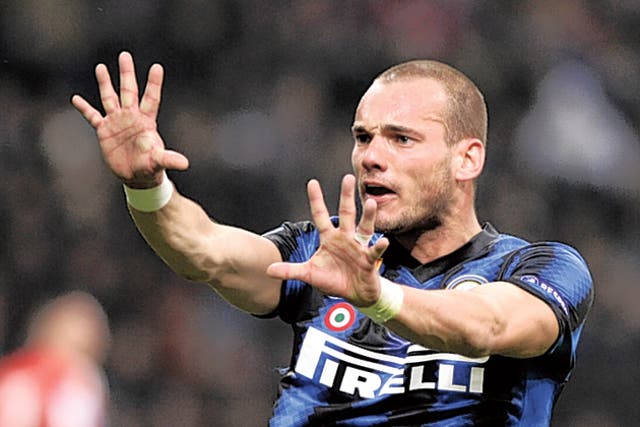 Wesley Sneijder's wages seem to matter more to him than ambition