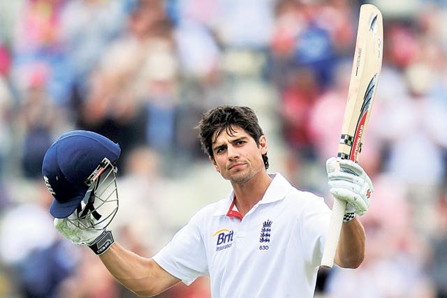 Cook smashed 182 not out as England embarassed India