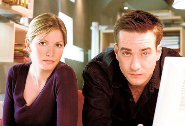 Lisa Faulkner and Matthew MacFadyen as Helen and Tom back in 2002