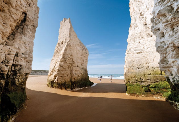 Botany Bay near Broadstairs is arguably the county's most beautiful beach