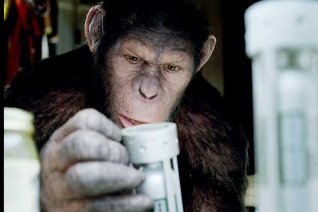 Almost Human: Andy Serkis is compelling as Caesar, a chimp who is given a wonder drug