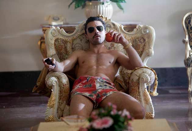 Skilful: Dominic Cooper in The Devil's Double as Saddam's eldest son - playboy and homicidal maniac Uday Hussein; he also plays Uday's lookalike, the quiet Latif Yahia