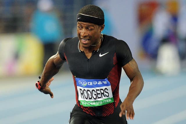 US sprinter Mike Rodgers was third in this year's world rankings but has tested positive for a banned substance