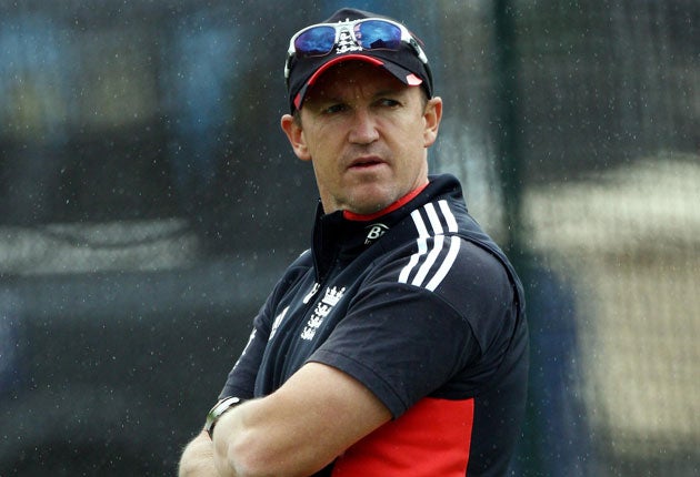 England coach Andy Flower is, as ever, keeping his feet firmly on the ground
