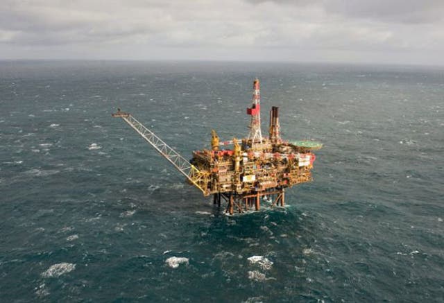 The  Gannet Alpha platform in the North Sea